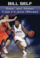 Bill Self: "Basic" and "Motion" 3-Out 2-In Zone Offenses