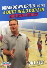 Breakdown Drills for the 4 Out/1 In & 3 Out/2 In Motion Attack