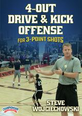 4-Out Drive & Kick Offense for 3-Point Shots
