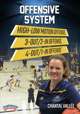 Offensive System: High-Low Motion Offense, 3-Out/2-In Offense, 4-Out/1-In Offense
