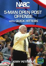 5-Man Open Post Offense with Quick Hitters