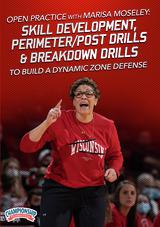 OPEN PRACTICE with Marisa Moseley: Skill Development, Perimeter/Post Drills & Breakdown Drills To Build a Dynamic Zone Defense