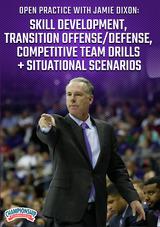 Open Practice with Jamie Dixon: Skill Development, Transition Offense/Defense, Competitive Team Drills + Situational Scenarios