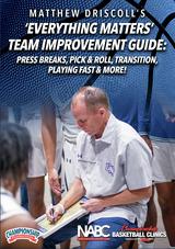 'Everything Matters' Team Improvement Guide: Press Breaks, Pick & Roll, Transition, Playing Fast & More!