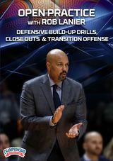 Open Practice with Rob Lanier: Defensive Build-up Drills, Close Outs & Transition Offense