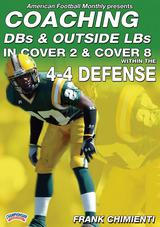 Coaching DBs and Outside LBs in Cover 2 & Cover 8 Defense within the 4-4 Defense