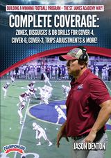 Complete Coverage: Zones, Disguises & DB Drills For Cover-4, Cover-6, Cover-3, Trips Adjustments & More!                        
