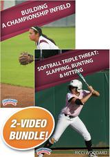 Ricci Woodard's Hitting and Fielding for Softball 2-pack