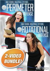 High School Volleyball Defensive Systems 2-Pack                                                                                 
