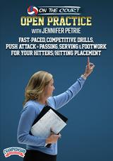 Jennifer Petrie: Fast-Paced, Competitive Drills, Push Attack + Passing, Serving & Footwork for Your Hitters/Hitting Placement